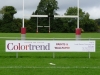Pitch side advertising sign on aluminium composite sign panel