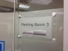Meeting Room sign supplied with a 