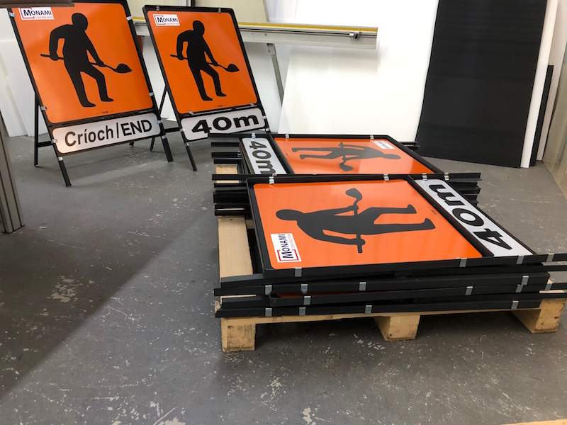 Construction Site Traffic Management Signs